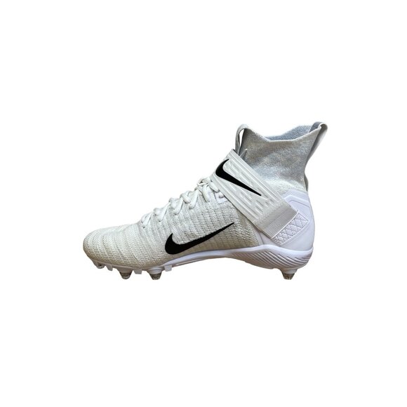 NIKE ALPHA MENACE ELITE 2 FOOTBALL CLEATS MENS SIZE 13 CI1530-100 WHITE BLACK - Picture 2 of 8